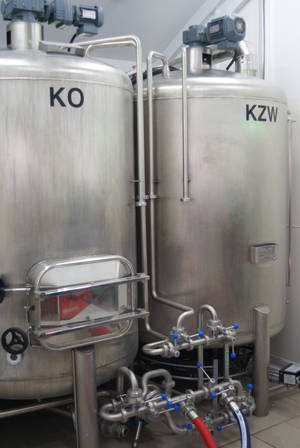 Kadzie do warzenia piwa w firmie Browar Socho